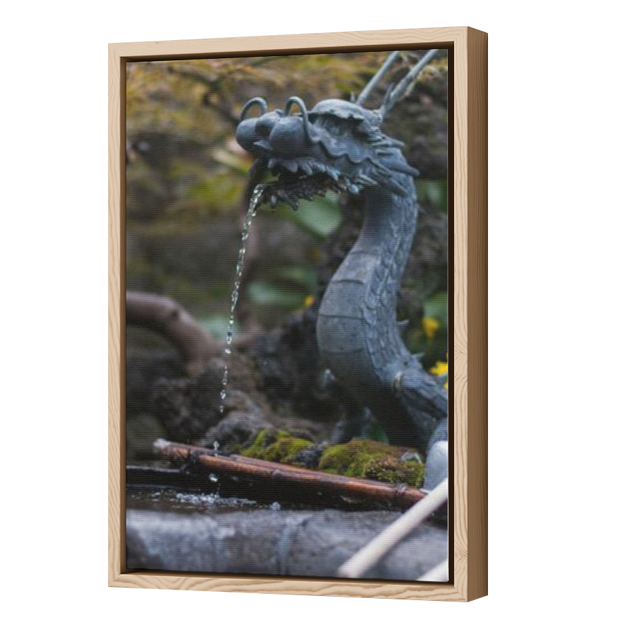Thumbnail for Canvas - Wood Grain Floating Frame