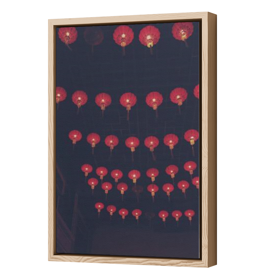 Thumbnail for Canvas - Wood Grain Floating Frame