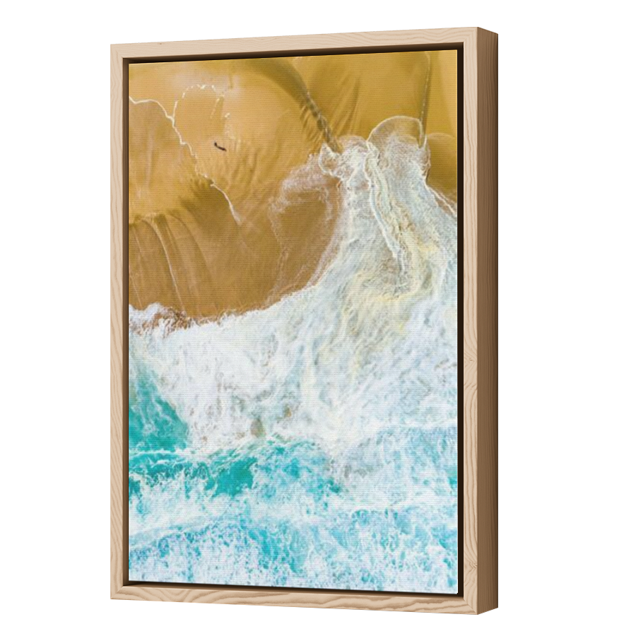 Thumbnail for Canvas - Wood Grain Floating Frame