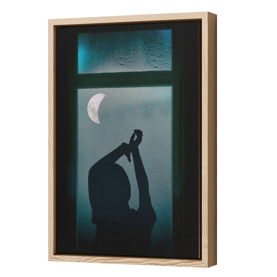 Thumbnail for Canvas - Wood Grain Floating Frame