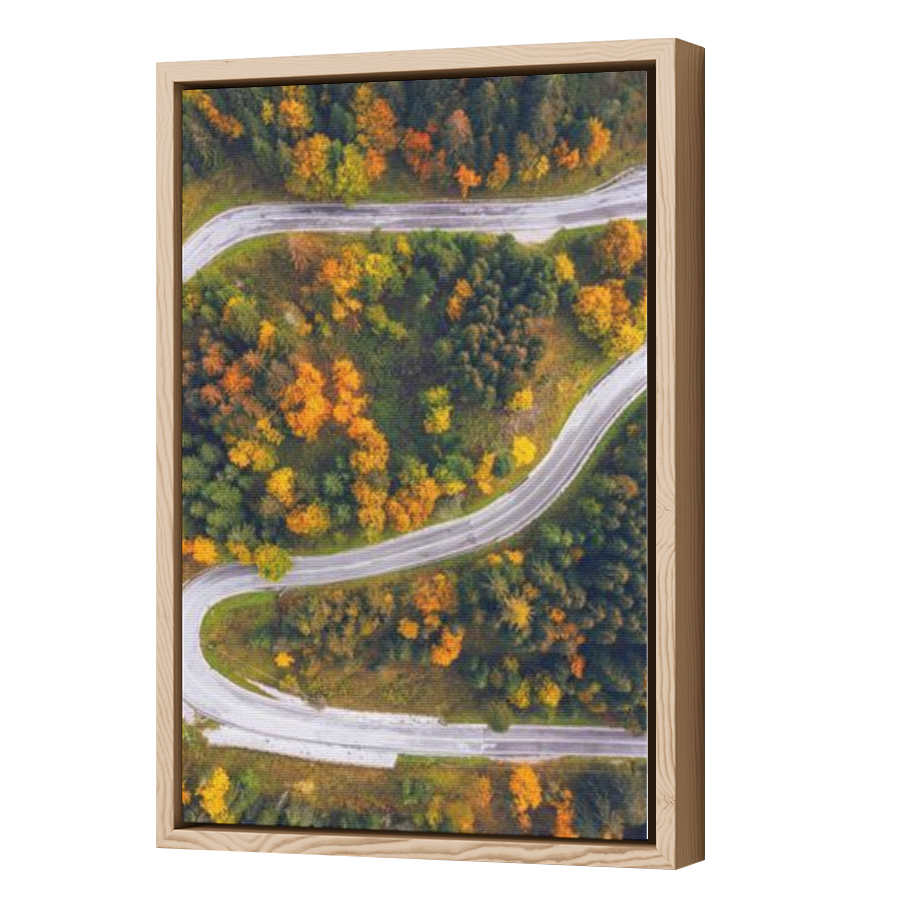Thumbnail for Canvas - Wood Grain Floating Frame