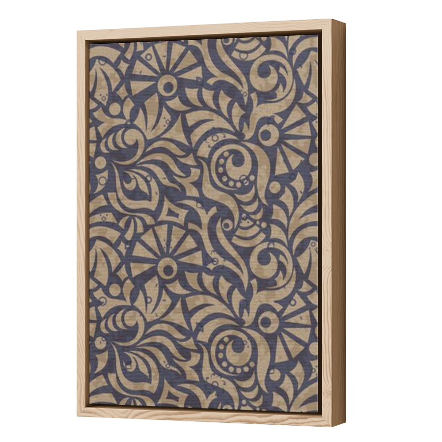 Thumbnail for Canvas - Wood Grain Floating Frame