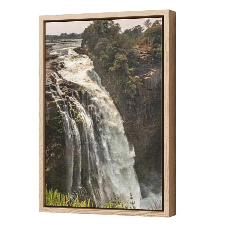 Thumbnail for Canvas - Wood Grain Floating Frame