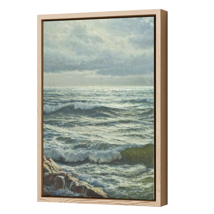 Thumbnail for Canvas - Wood Grain Floating Frame