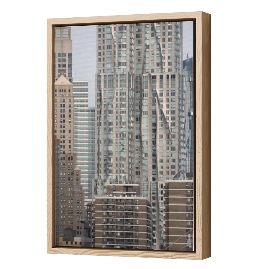 Thumbnail for Canvas - Wood Grain Floating Frame