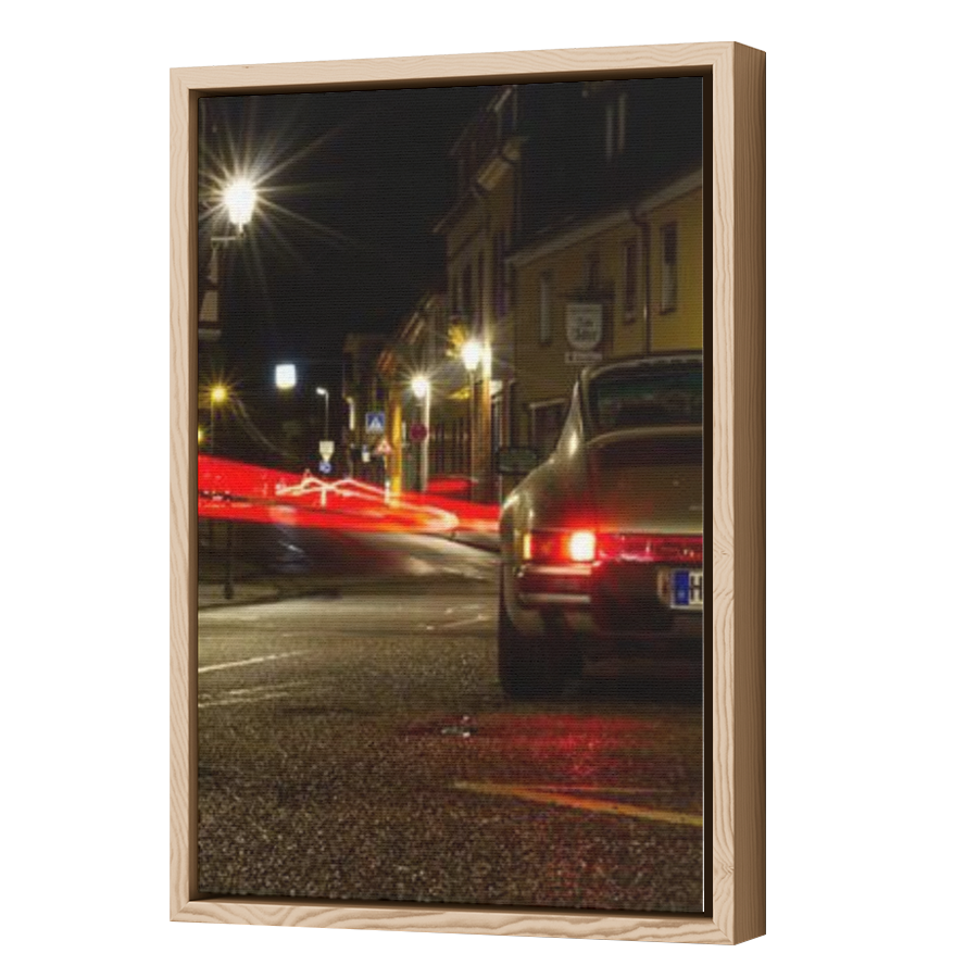 Thumbnail for Canvas - Wood Grain Floating Frame