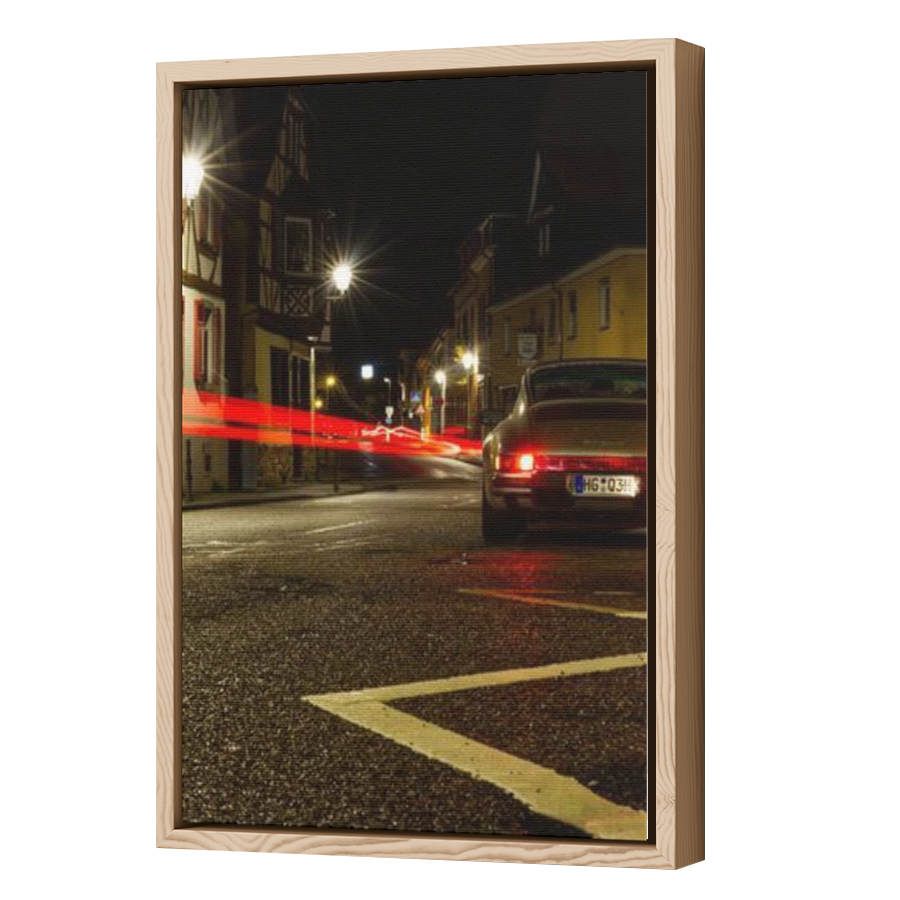 Thumbnail for Canvas - Wood Grain Floating Frame