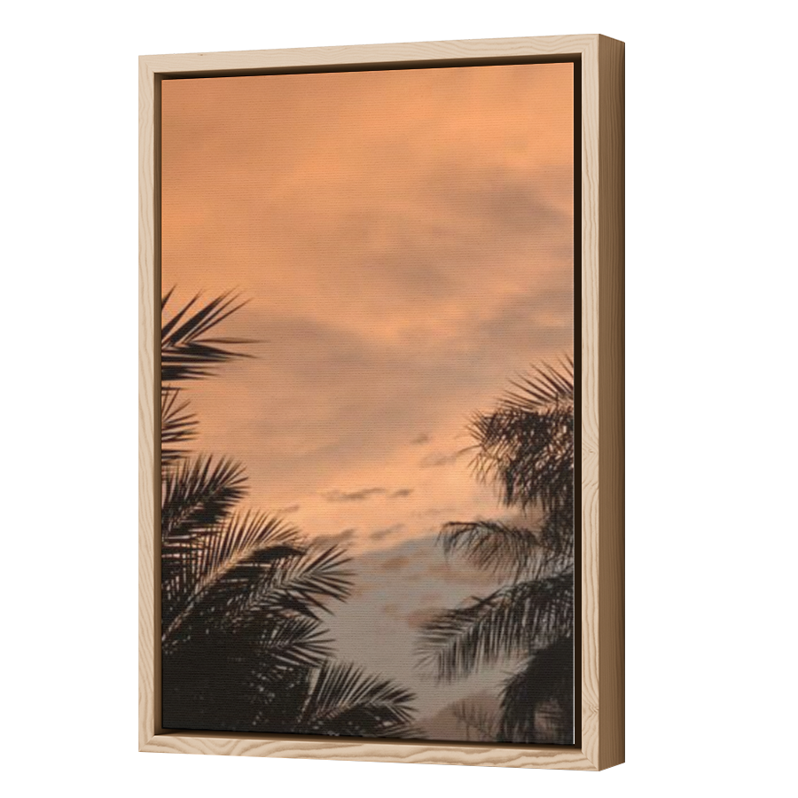 Thumbnail for Canvas - Wood Grain Floating Frame