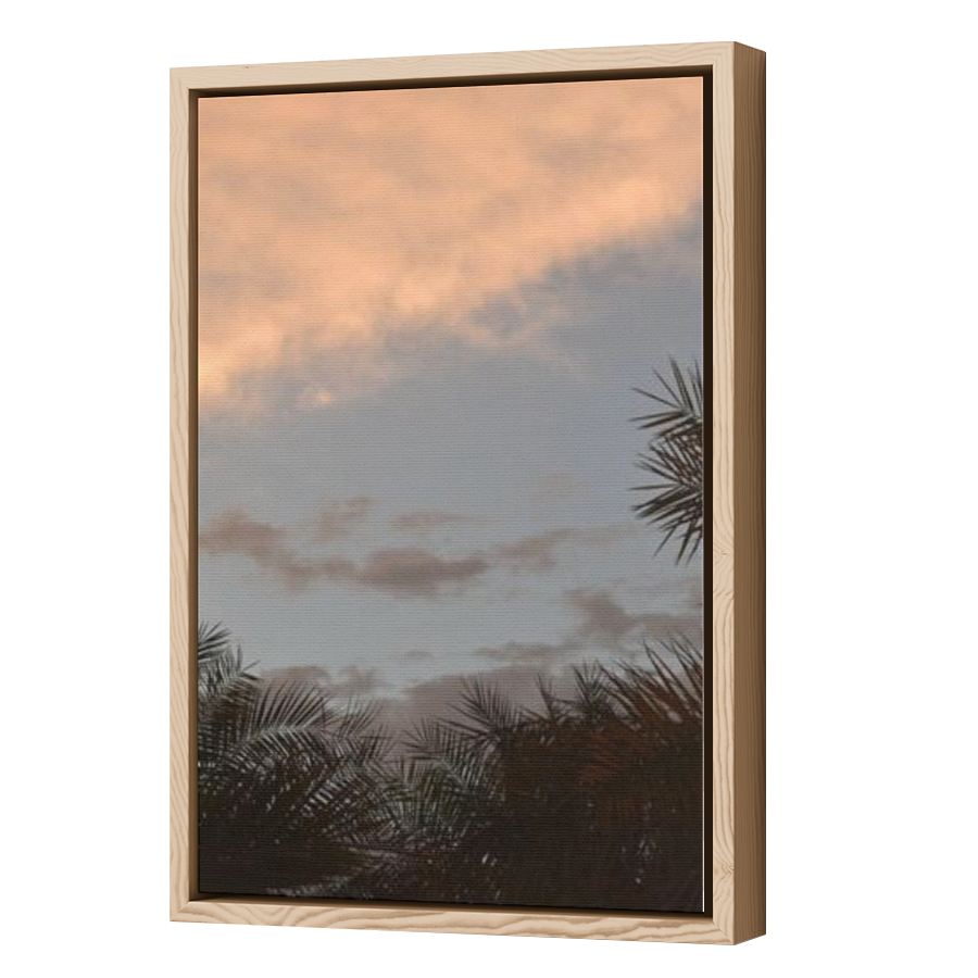 Thumbnail for Canvas - Wood Grain Floating Frame