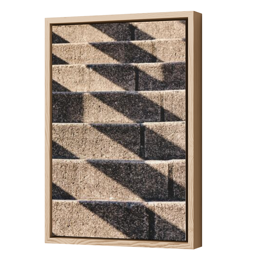 Thumbnail for Canvas - Wood Grain Floating Frame