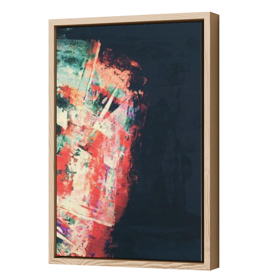 Thumbnail for Canvas - Wood Grain Floating Frame