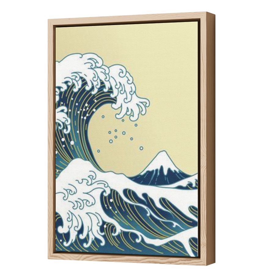 Thumbnail for Canvas - Wood Grain Floating Frame