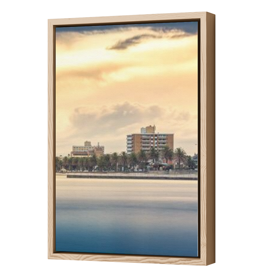 Thumbnail for Canvas - Wood Grain Floating Frame