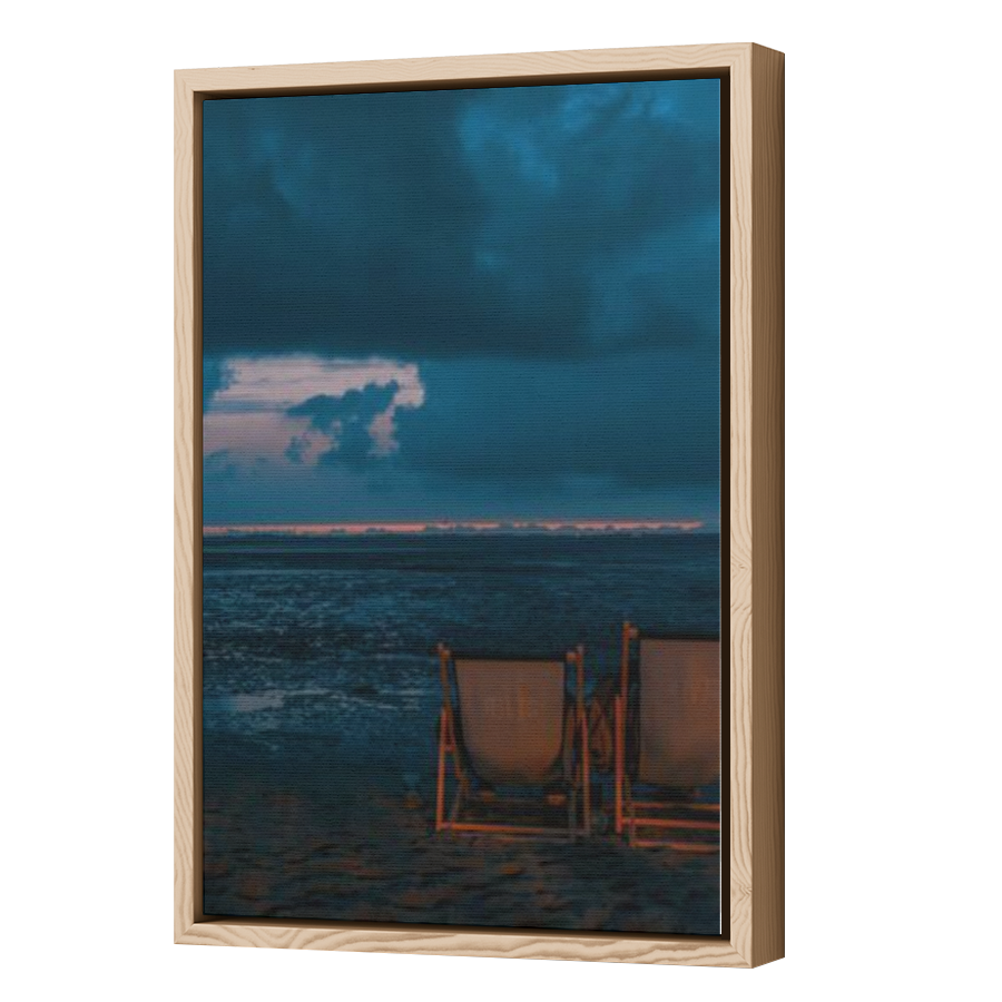 Thumbnail for Canvas - Wood Grain Floating Frame