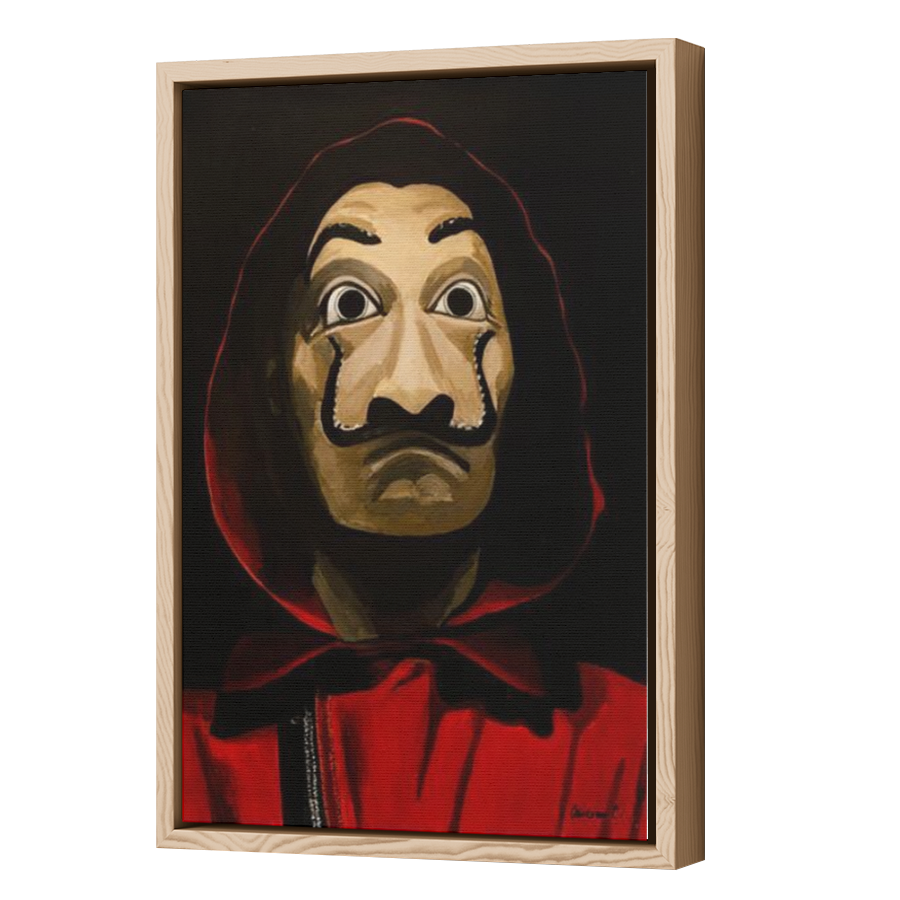 Thumbnail for Canvas - Wood Grain Floating Frame