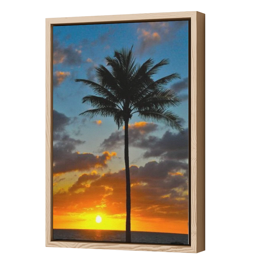 Thumbnail for Canvas - Wood Grain Floating Frame