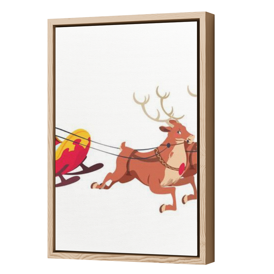 Thumbnail for Canvas - Wood Grain Floating Frame