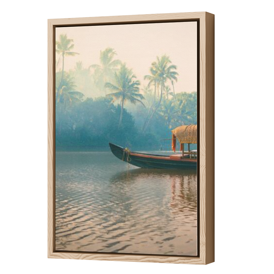 Thumbnail for Canvas - Wood Grain Floating Frame