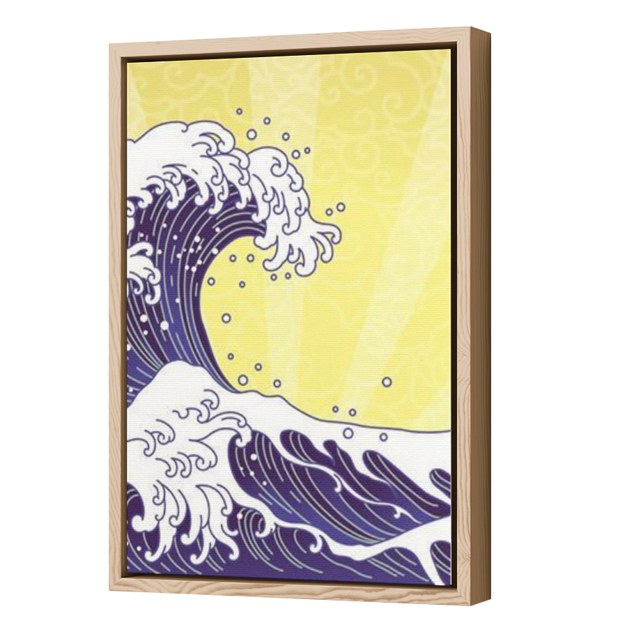 Thumbnail for Canvas - Wood Grain Floating Frame