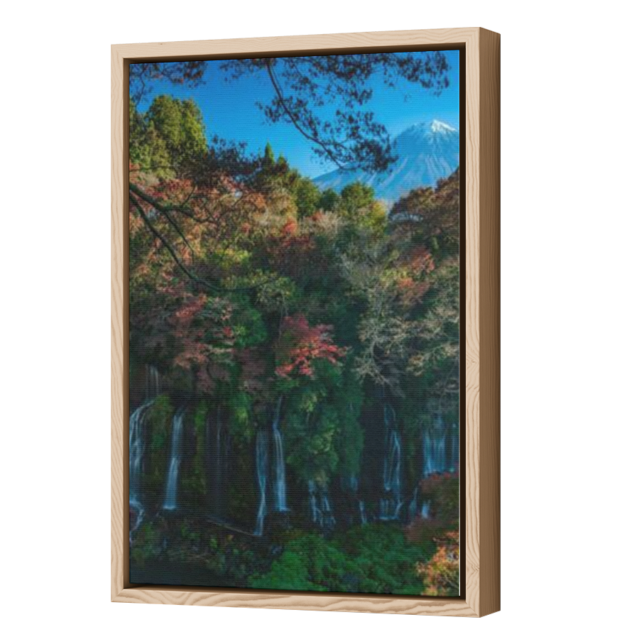 Thumbnail for Canvas - Wood Grain Floating Frame