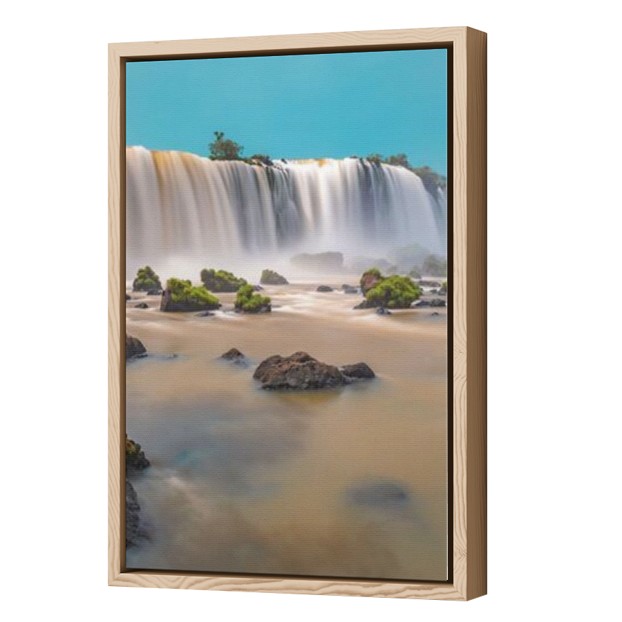 Thumbnail for Canvas - Wood Grain Floating Frame