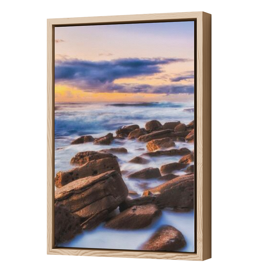 Thumbnail for Canvas - Wood Grain Floating Frame