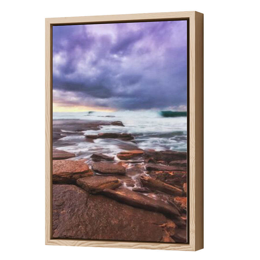 Thumbnail for Canvas - Wood Grain Floating Frame