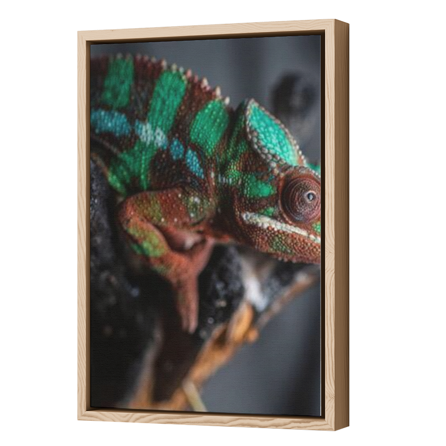 Thumbnail for Canvas - Wood Grain Floating Frame