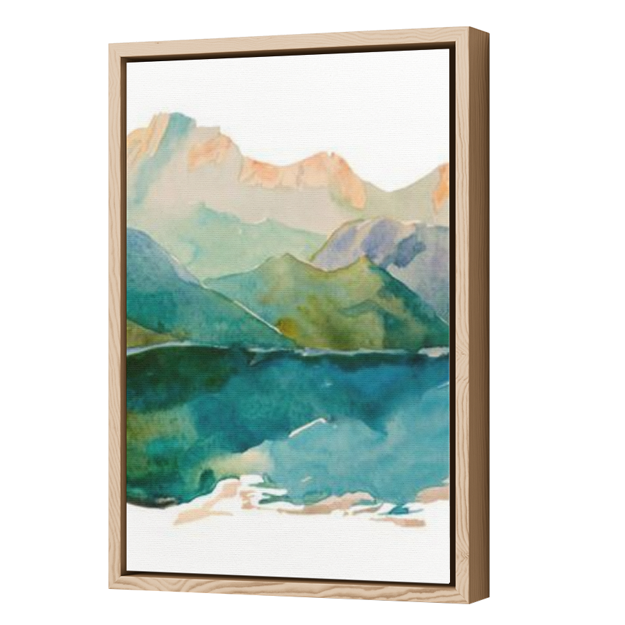 Thumbnail for Canvas - Wood Grain Floating Frame