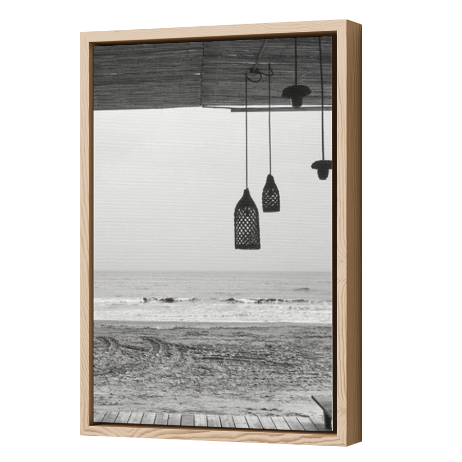 Thumbnail for Canvas - Wood Grain Floating Frame