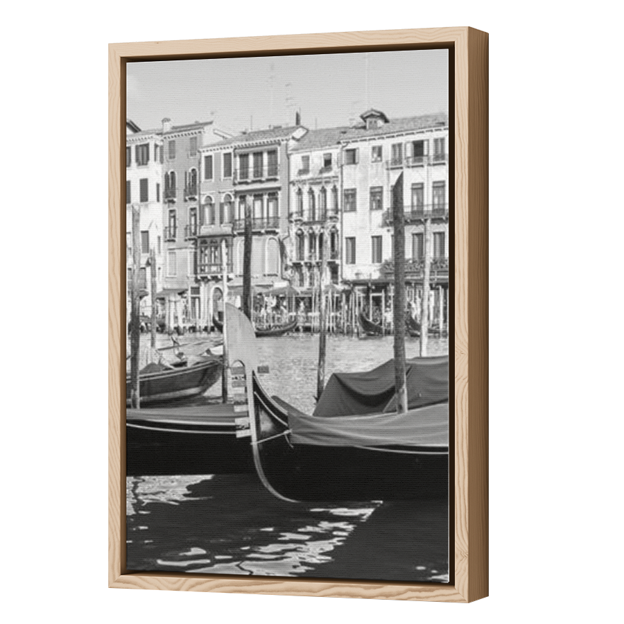 Thumbnail for Canvas - Wood Grain Floating Frame