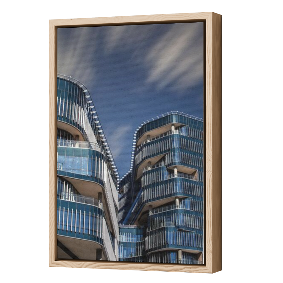 Thumbnail for Canvas - Wood Grain Floating Frame