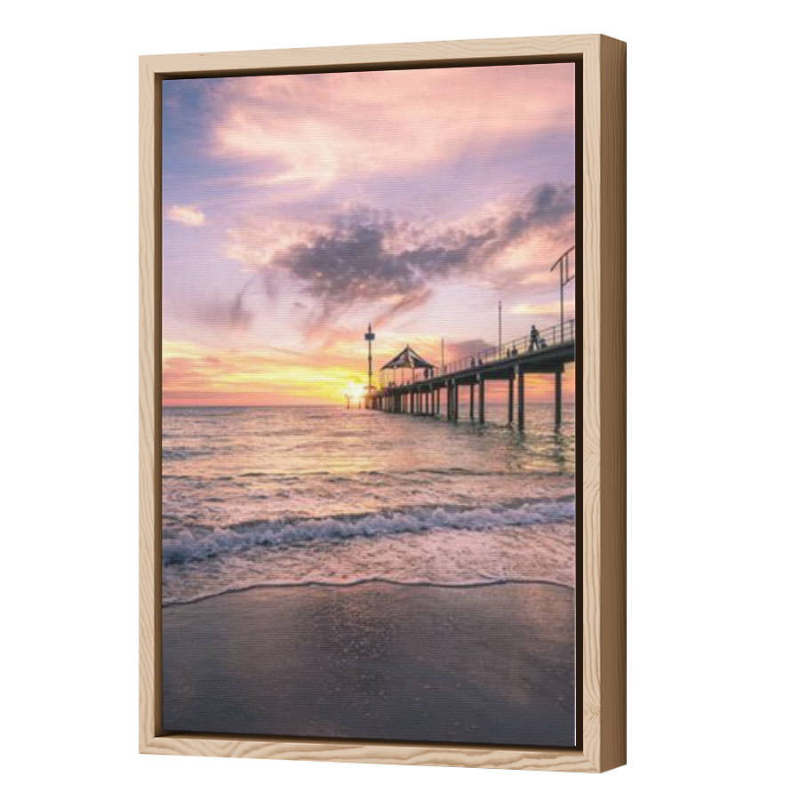 Thumbnail for Canvas - Wood Grain Floating Frame