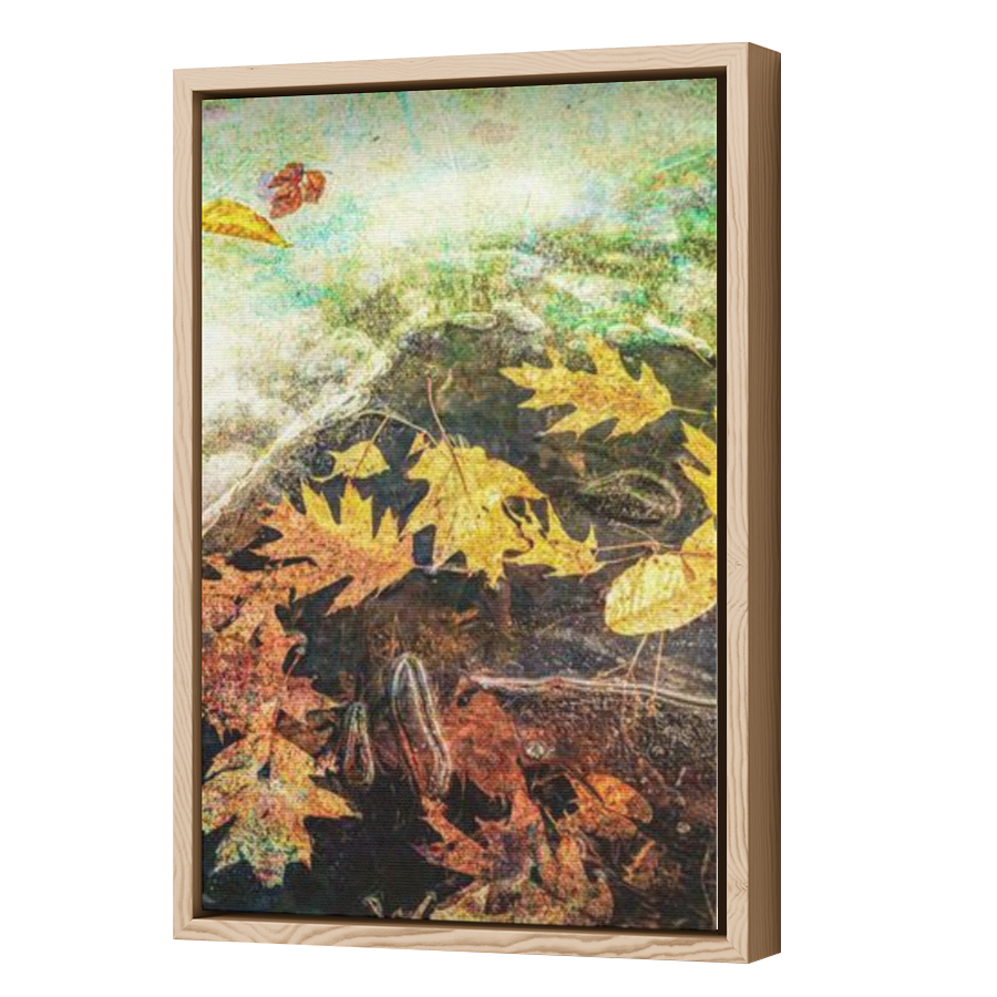 Thumbnail for Canvas - Wood Grain Floating Frame