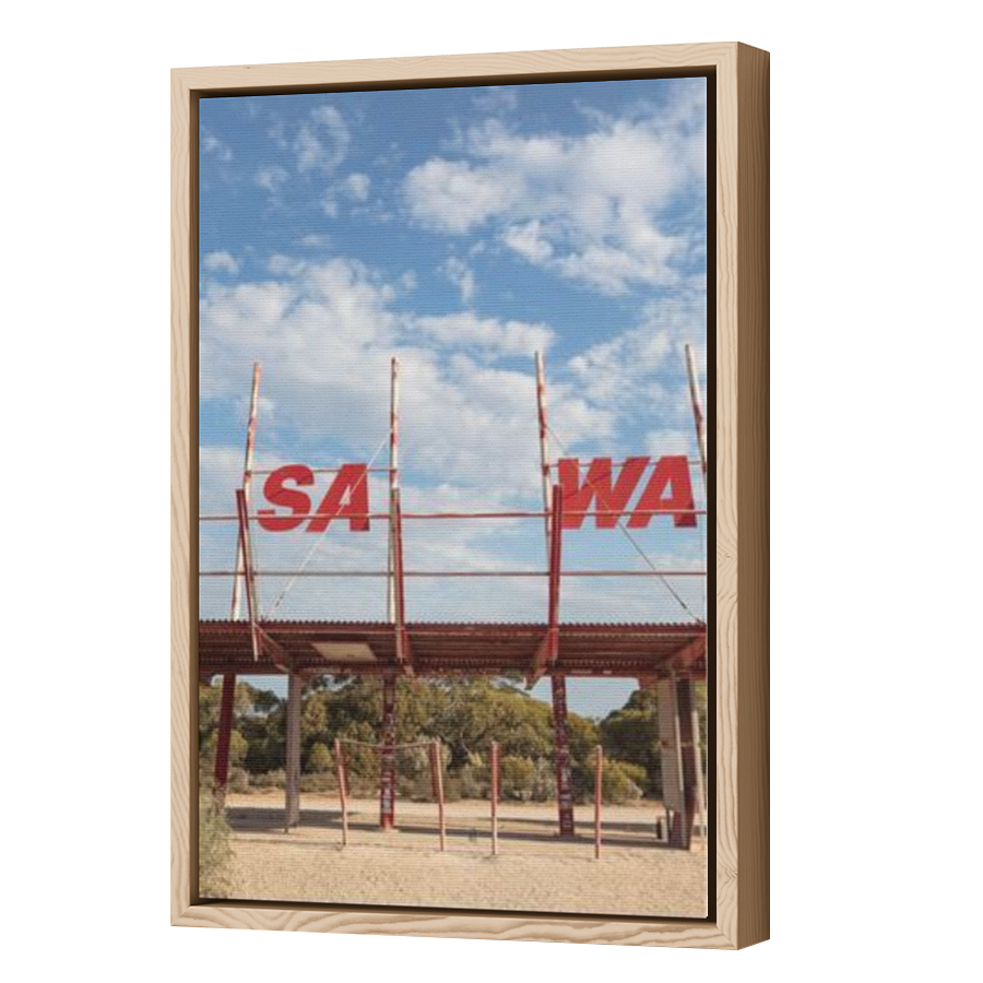 Thumbnail for Canvas - Wood Grain Floating Frame