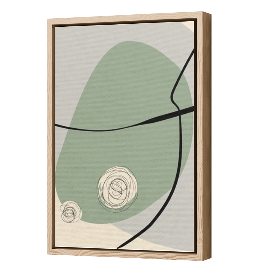 Thumbnail for Canvas - Wood Grain Floating Frame