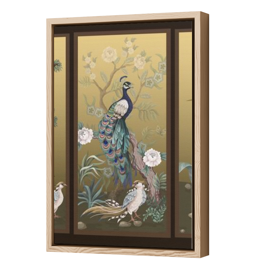 Thumbnail for Canvas - Wood Grain Floating Frame