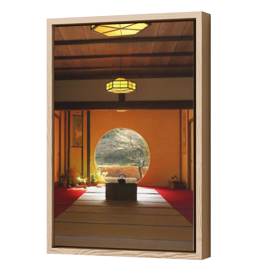 Thumbnail for Canvas - Wood Grain Floating Frame