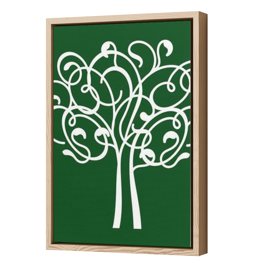 Thumbnail for Canvas - Wood Grain Floating Frame