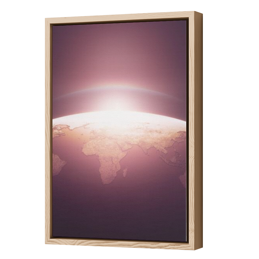 Thumbnail for Canvas - Wood Grain Floating Frame
