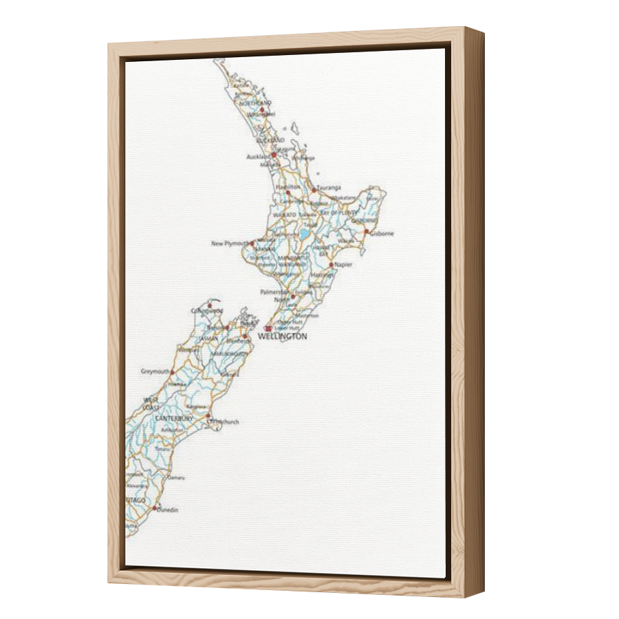Thumbnail for Canvas - Wood Grain Floating Frame