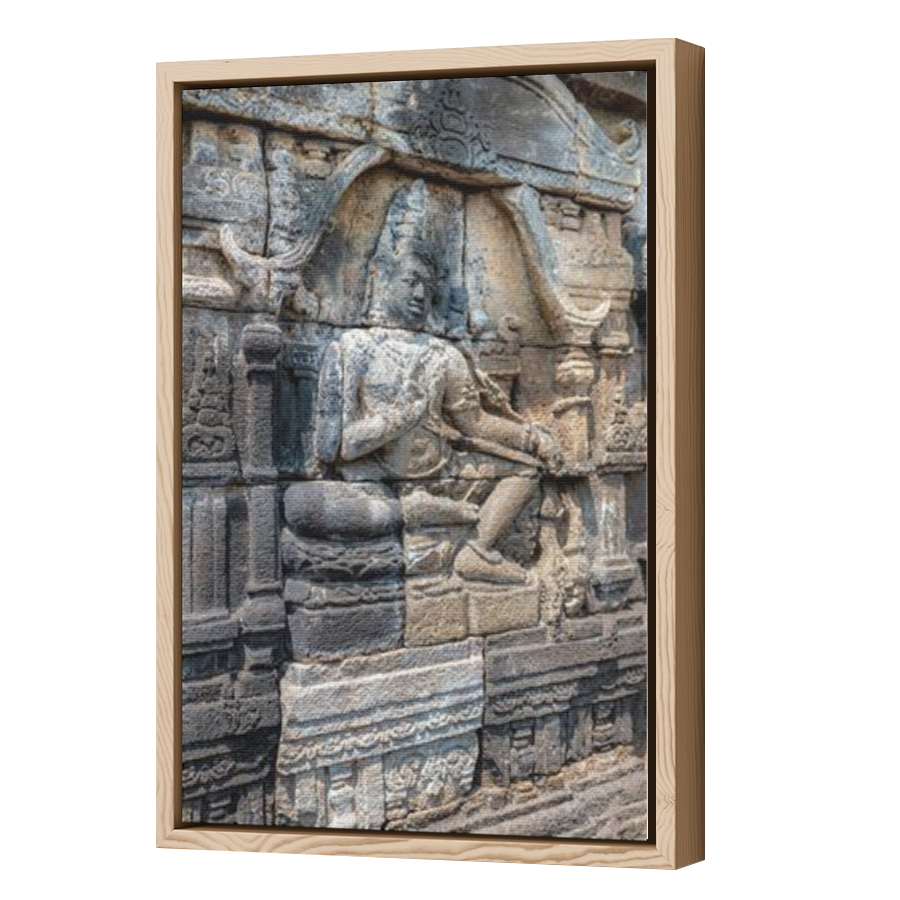 Thumbnail for Canvas - Wood Grain Floating Frame