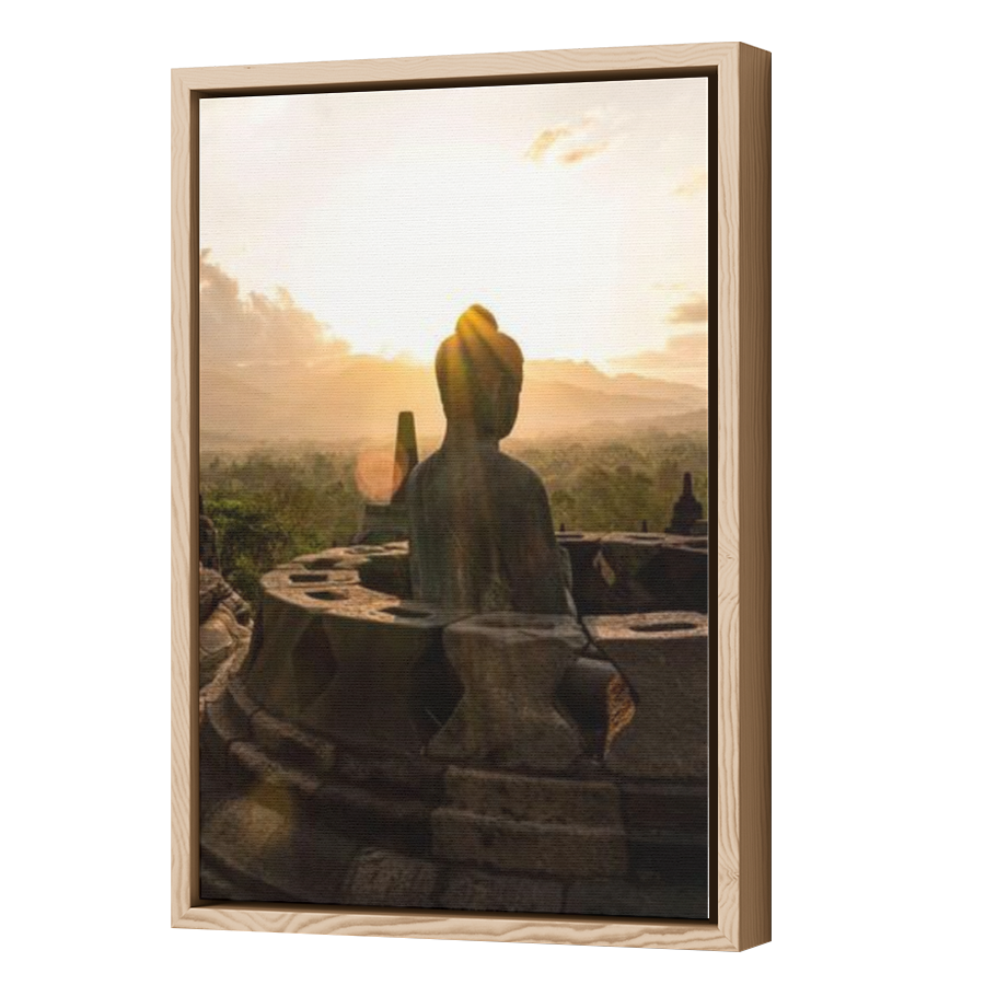 Thumbnail for Canvas - Wood Grain Floating Frame