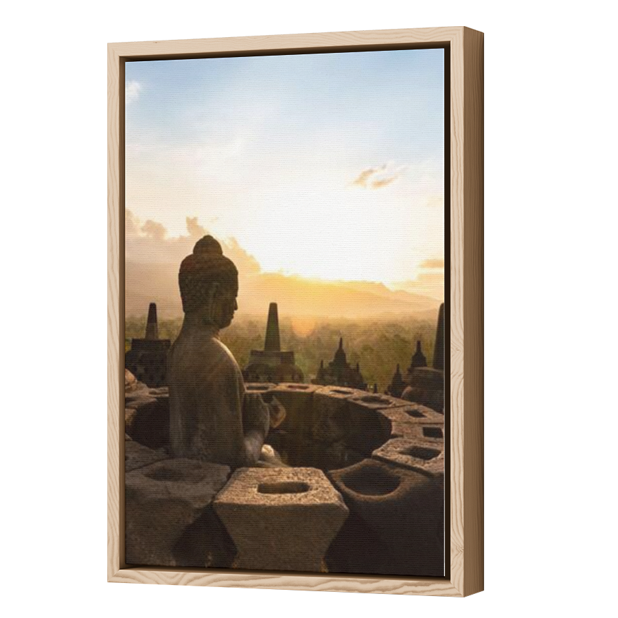 Thumbnail for Canvas - Wood Grain Floating Frame