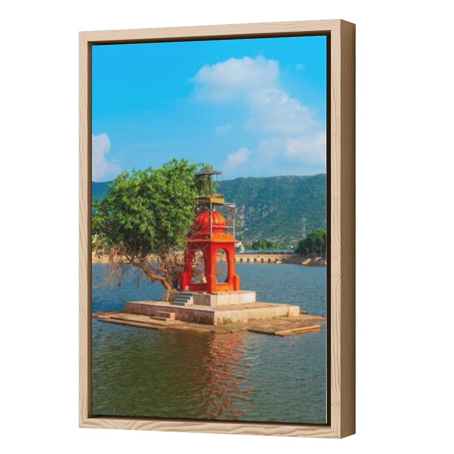 Thumbnail for Canvas - Wood Grain Floating Frame