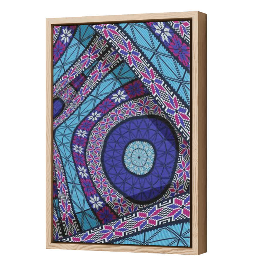 Thumbnail for Canvas - Wood Grain Floating Frame