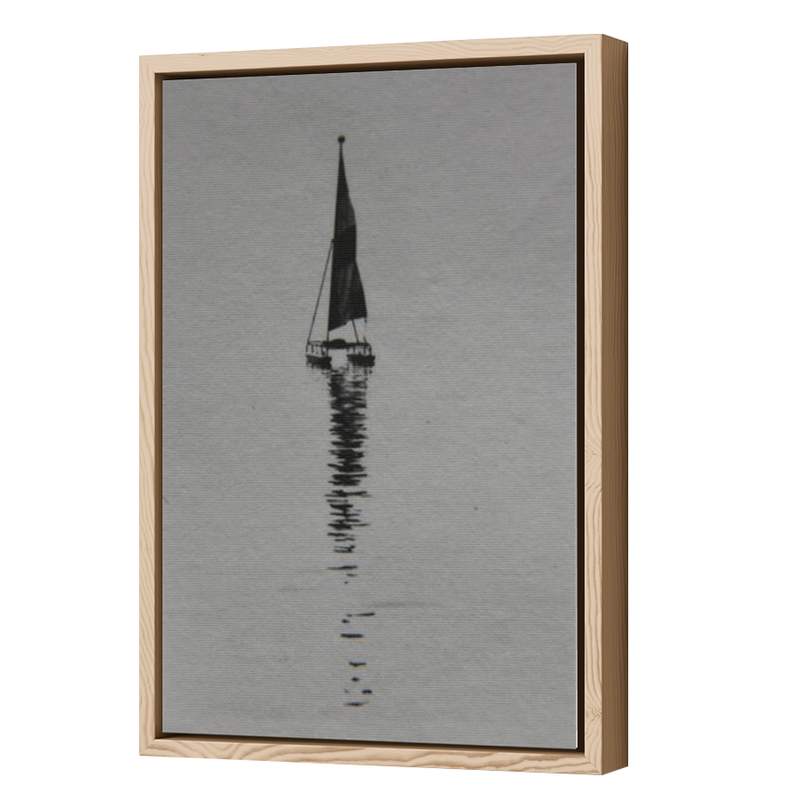 Thumbnail for Canvas - Wood Grain Floating Frame