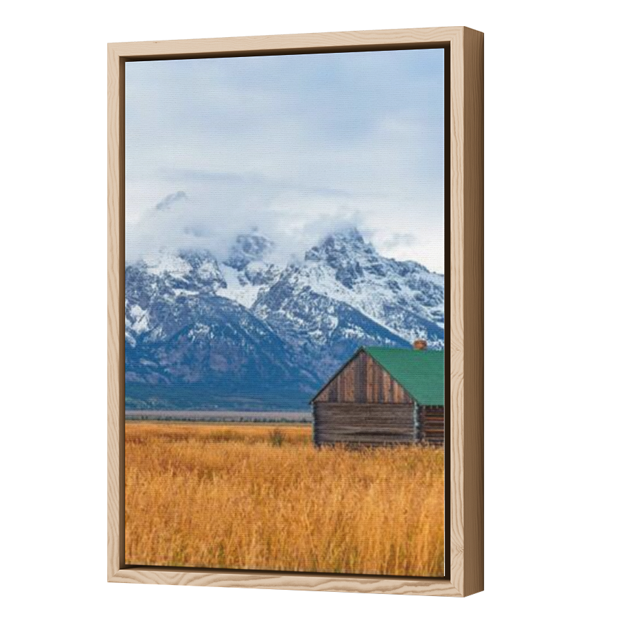 Thumbnail for Canvas - Wood Grain Floating Frame