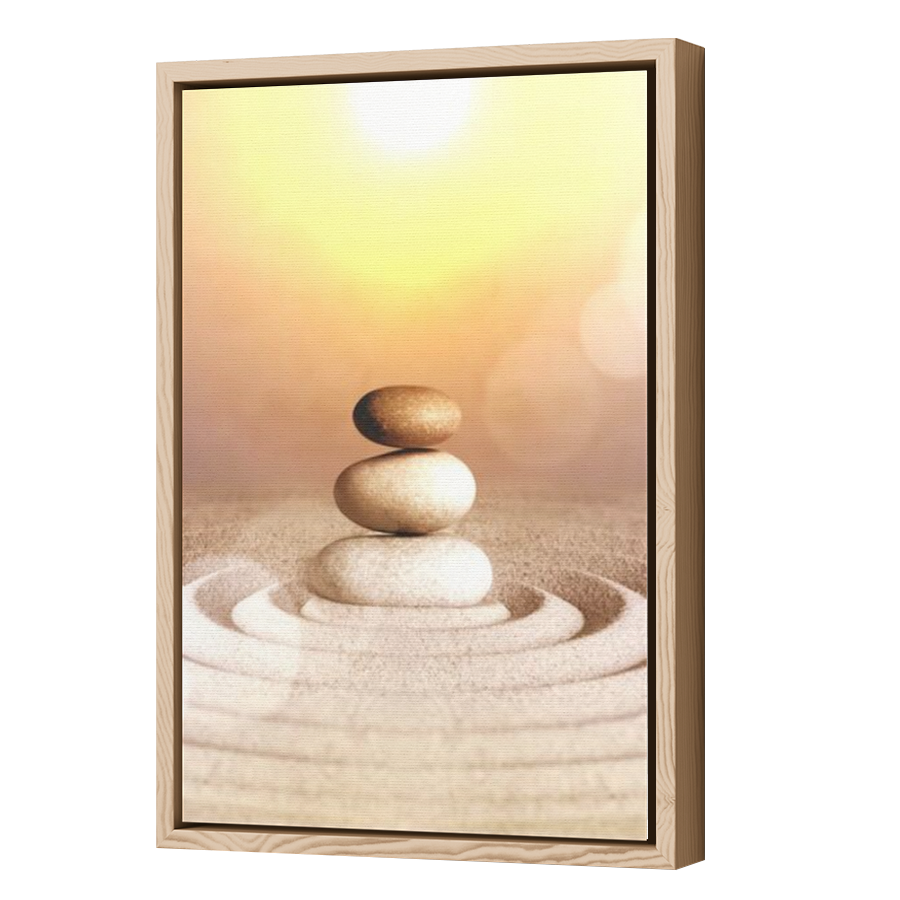 Thumbnail for Canvas - Wood Grain Floating Frame