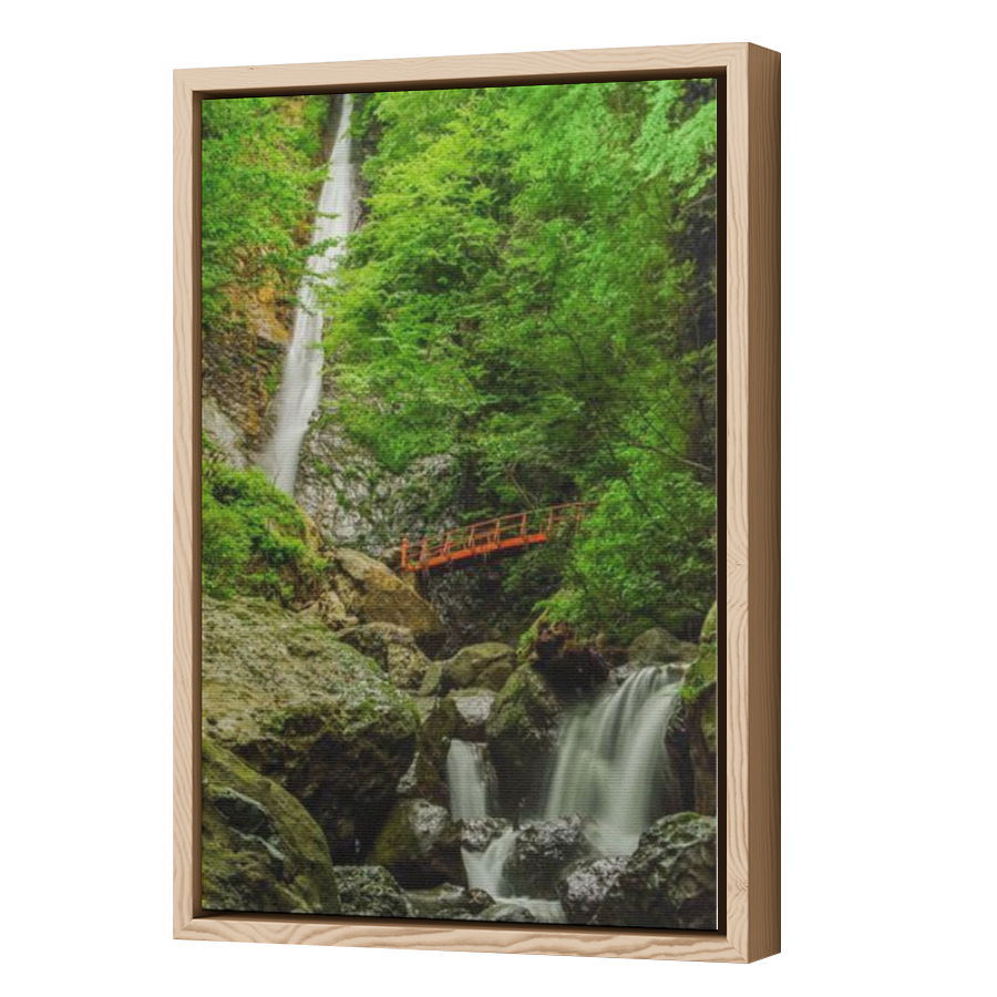 Thumbnail for Canvas - Wood Grain Floating Frame